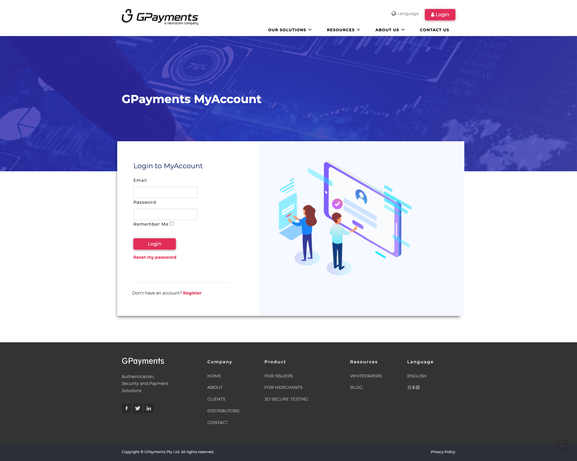GPayments MyAccount Login