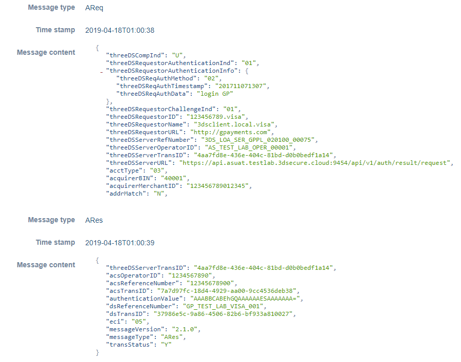 Transaction Messages