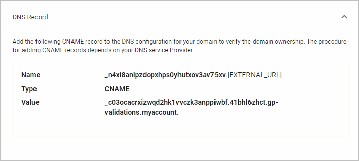 Activate DNS