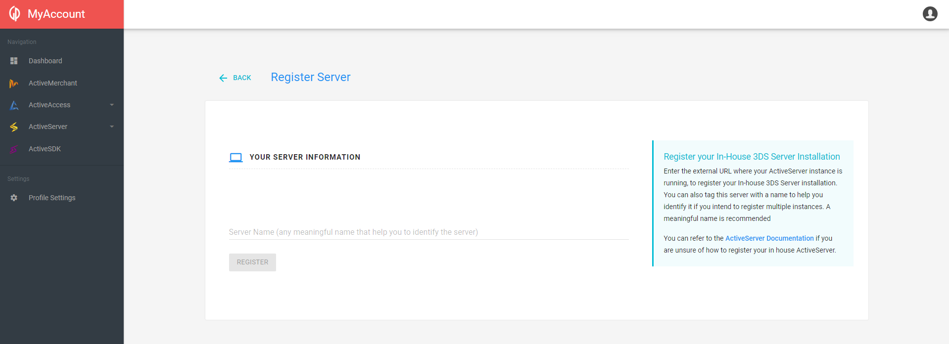 Register server