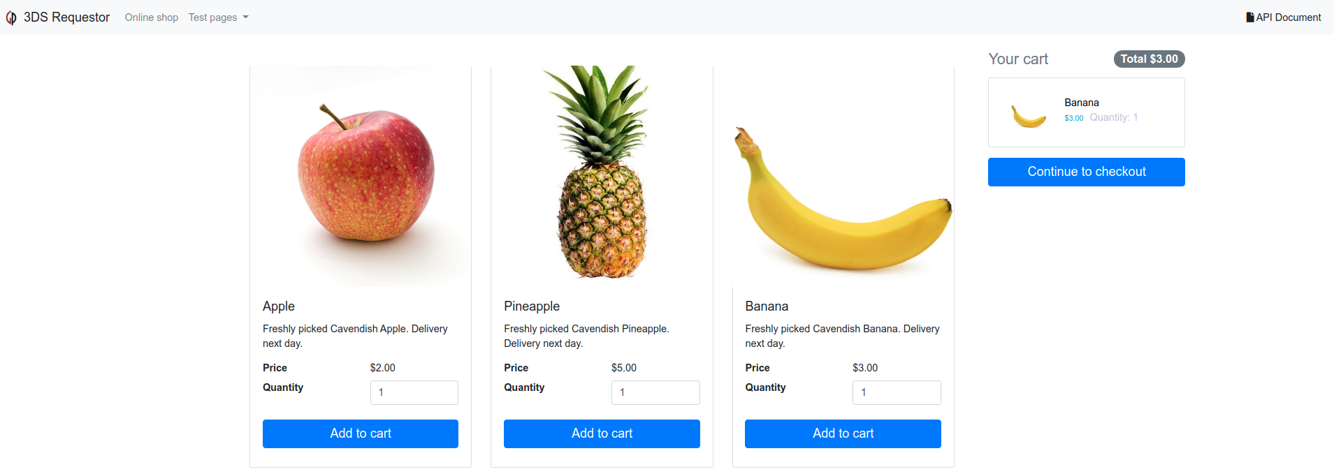purchase page