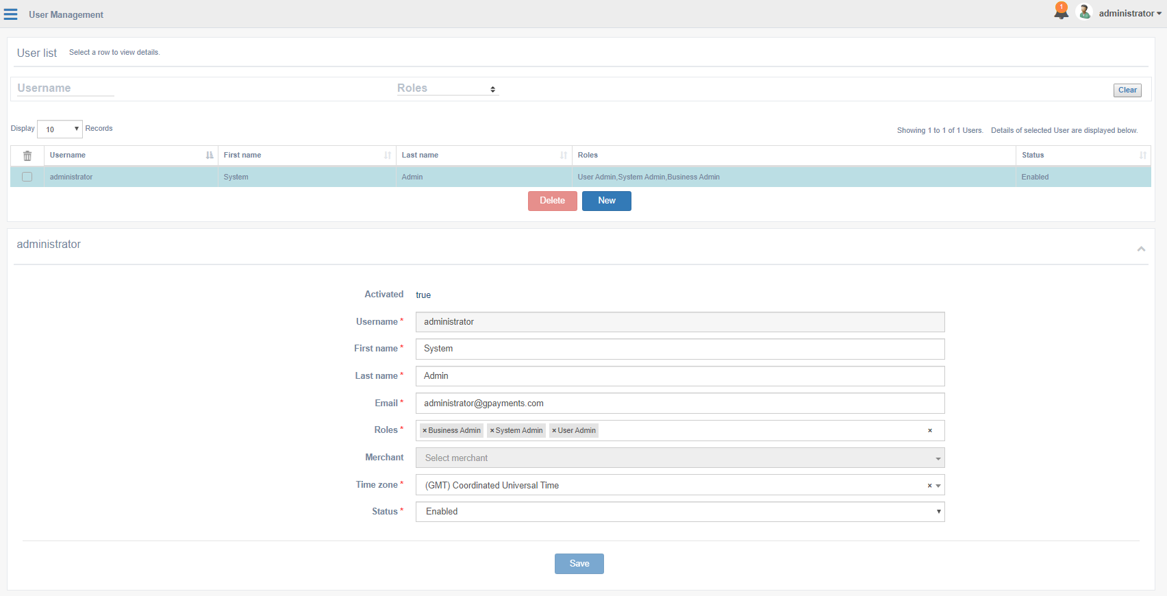 User Management