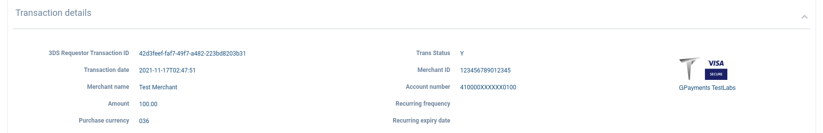 Transaction Details