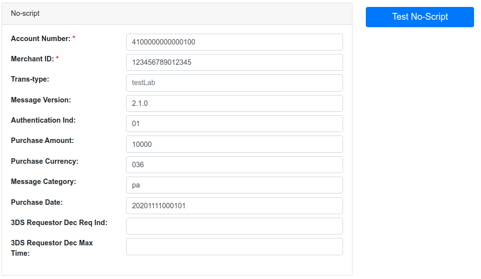 noscript page